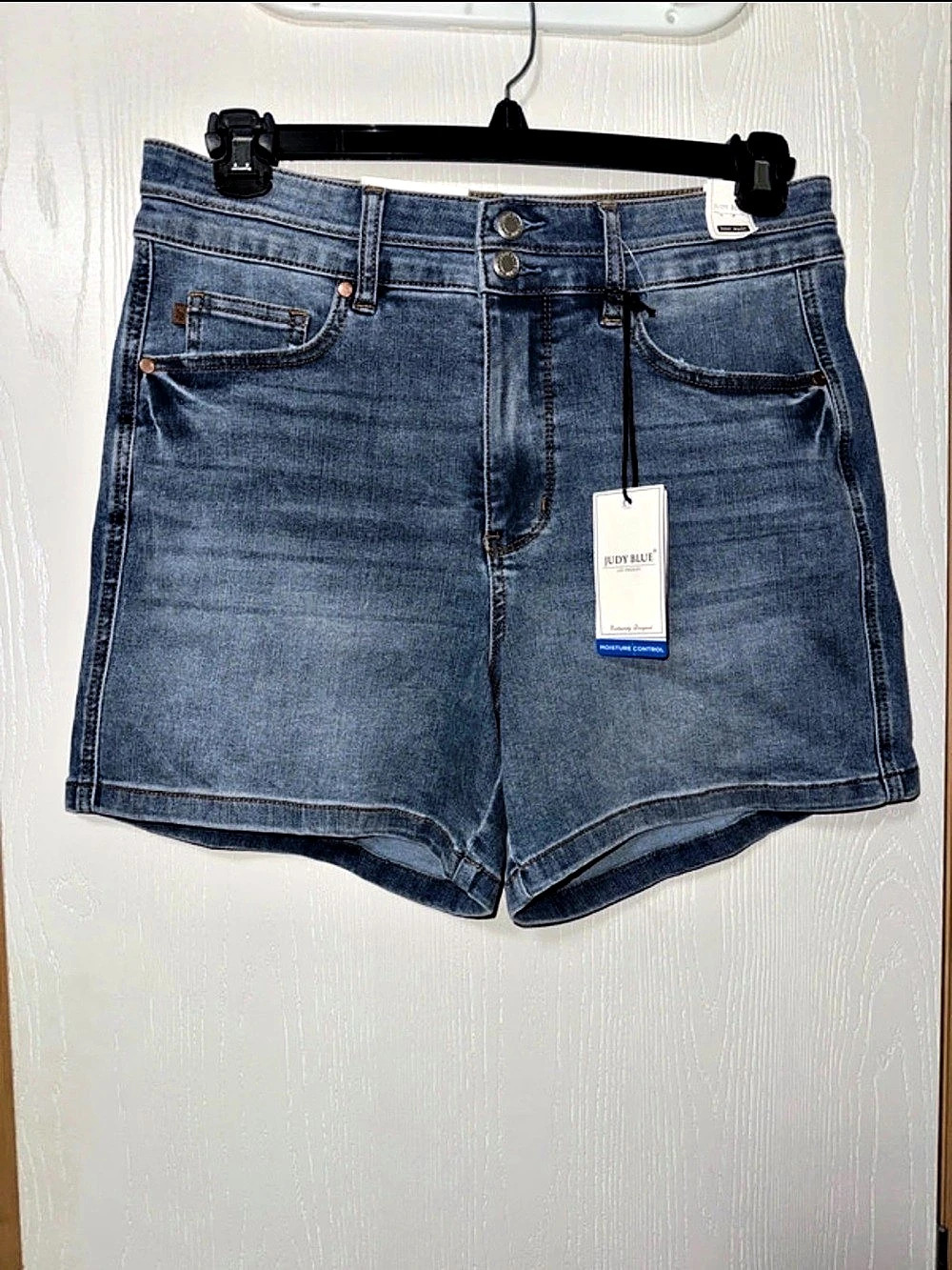 Judy Blue High Waist Denim Shorts Blue Waist 30 NWT